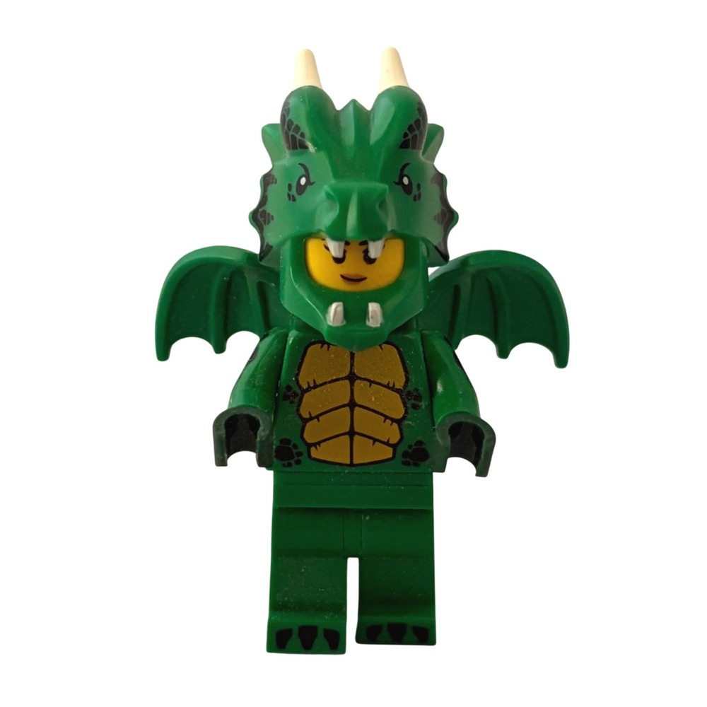 LEGO 71034 Series 23 Minifigure 12 Green Dragon Costume 2023 Halloween T-Rex